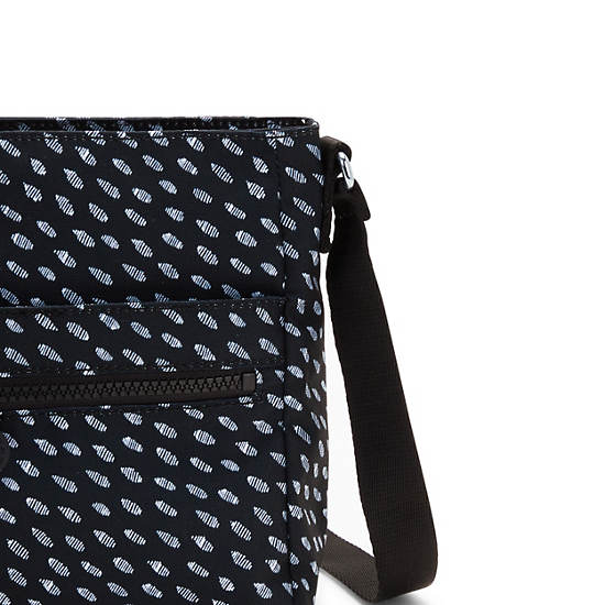 Kipling New Angie Printed Crossbody Táska Fekete | HU 1201LI